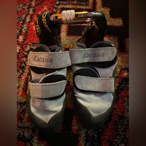 La Sportiva Katana Climbing Shoes Gray Black EU 38 Made in Italy